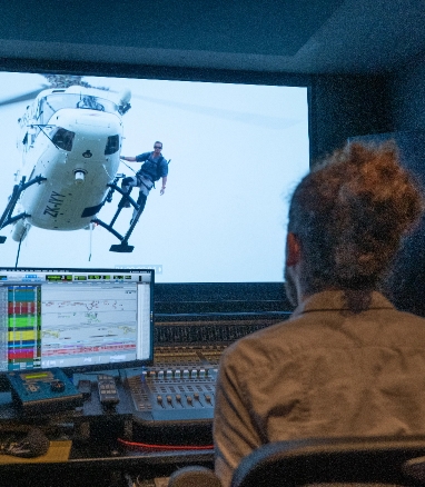 Video editing movie helicopter